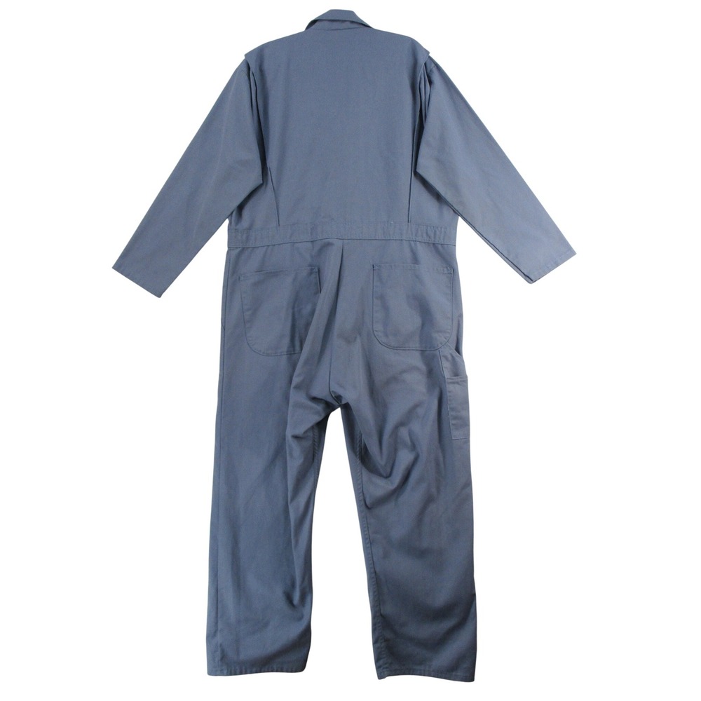 Red Kap General Motors Moraine Assembly Coveralls Mens 48 RG Blue Work Jumpsuit - Picture 8 of 9